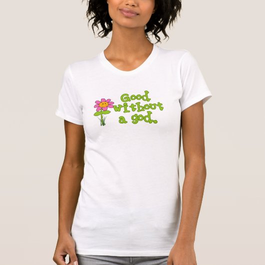 神の女性のTシャツなしでよい Tシャツ (正面)