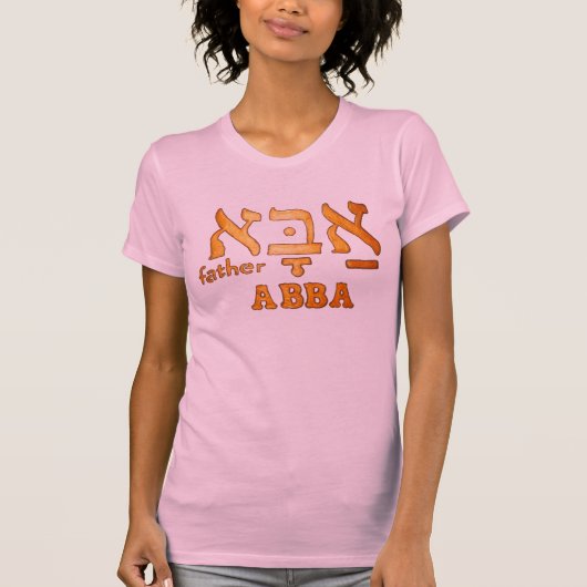 神の女性のTシャツ神父ABBA Tシャツ (正面)
