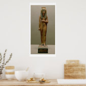 神の女王アモセ・ネフェルタ絵を描リ（木） ポスター (キッチン)