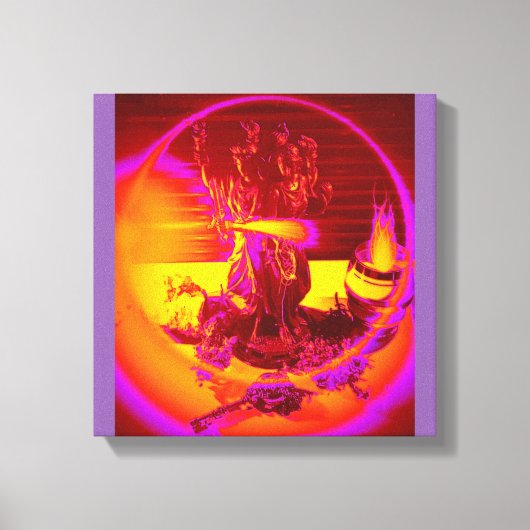 神の女神ヘケイトと供物 キャンバスプリント (正面)