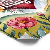 神の姿に創造された キリスト教の保育園の壁アート ポスター (角)