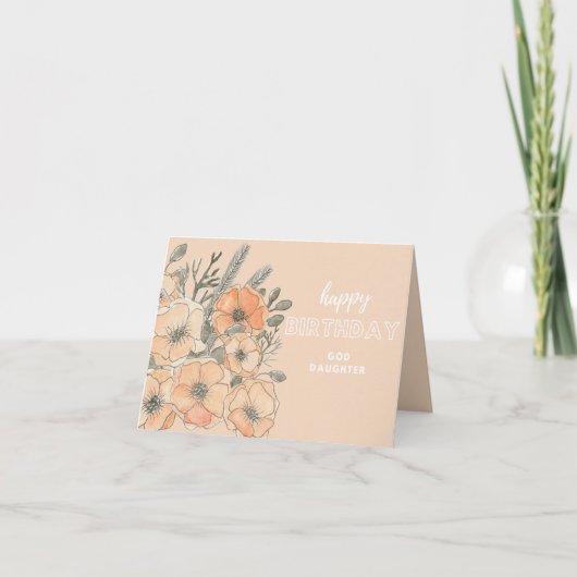 神の娘の誕生日カード カード (正面)