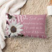 神の娘与えが嫁いだ時© ランバークッション (ブランケット)