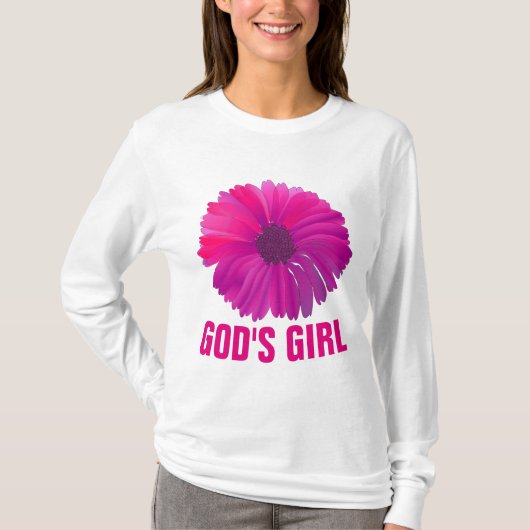 神の娘 レディース キリスト教 Tシャツ (正面)