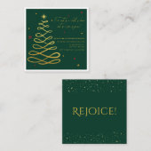 神の子が生まれた | クリスマス イベント招待状カード エンクロージャーカード (正面/裏面)