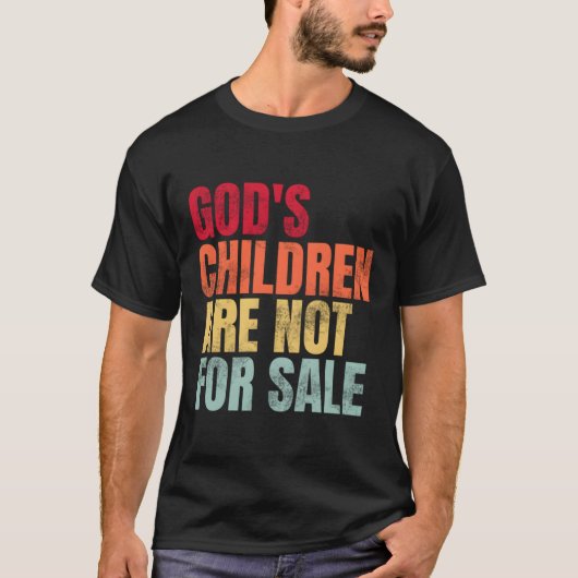 神の子どもは売り物にならぬ Tシャツ (正面)