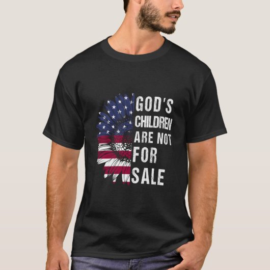 神の子どもは政治の為に売られていおもしろいない Tシャツ (正面)