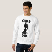 神の子の聖書引用文メンズ スウェットシャツ (正面フル)