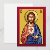 神の子イエス・キリスト 新赤 招待状 (正面/裏面)