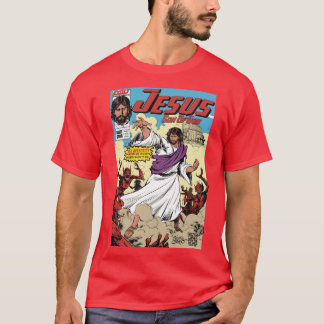 神の子イエス・コミックカバー すべてが面白いギフト Tシャツ