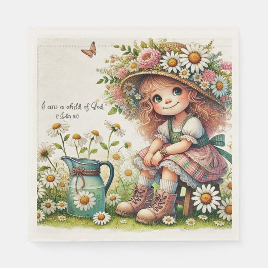 神の子デイジー女 スタンダードランチョンナプキン (正面)
