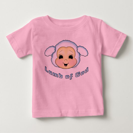 神の子ヒツジ ベビーTシャツ (正面)