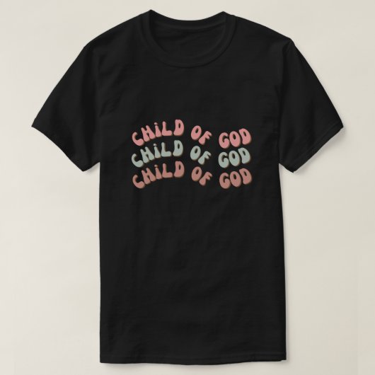 神の子レトロ波 Tシャツ (デザイン正面)