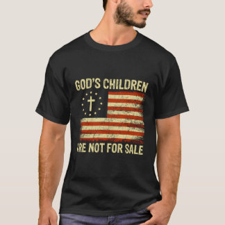 神の子供たちはアメリカ国旗Cを売りに出ていない Tシャツ