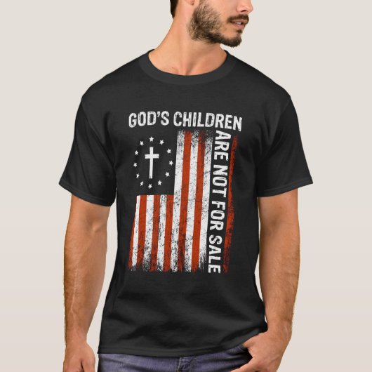 神の子供たちはアメリカ国旗Cを売りに出ていない Tシャツ (正面)