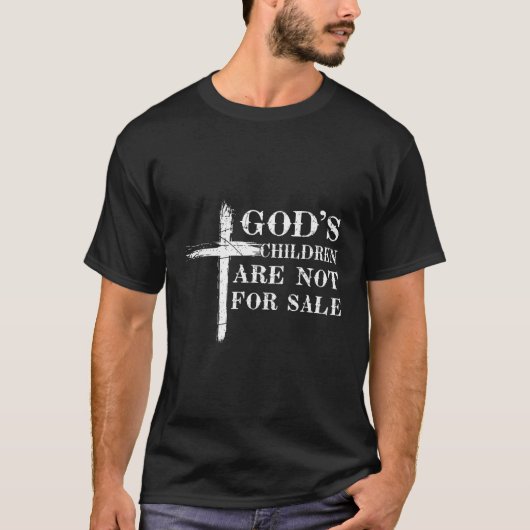 神の子供たちは十字架イエス・キリストを売り物にしていない Tシャツ (正面)