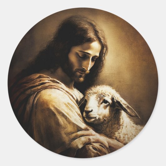 神の子羊としてのイエス・キリスト ラウンドシール (正面)