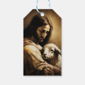 神の子羊としてのイエス ギフトタグ (裏面)