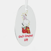 神の子羊のクリスマス装飾 メタルオーナメント (正面右)