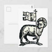 神の子羊はキリスト教の信仰の象徴 ポストカード (正面/裏面)