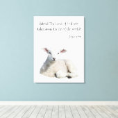 神の子羊 キャンバスプリント (インサイチュ (ウッドフロア))