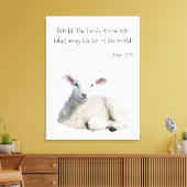 神の子羊 キャンバスプリント (インサイチュ (リビング))