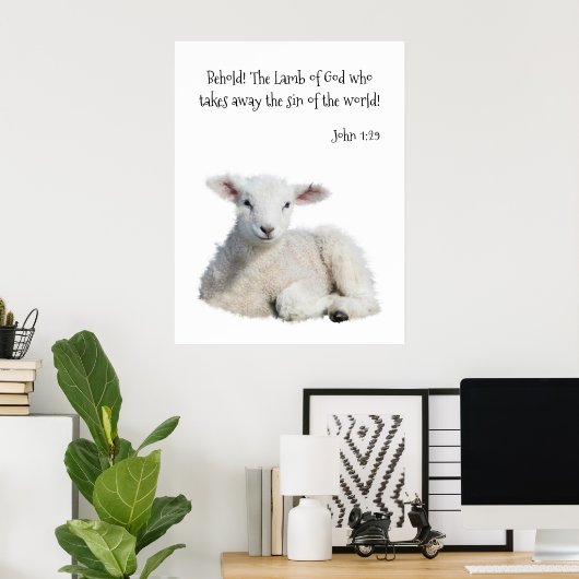 神の子羊 ポスター (ホームオフィス)