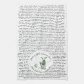 神の子羊I賛美歌の歌詞を見る キッチンタオル (縦)