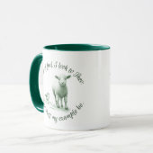 神の子羊I賛美歌の歌詞を見る マグカップ (正面左)