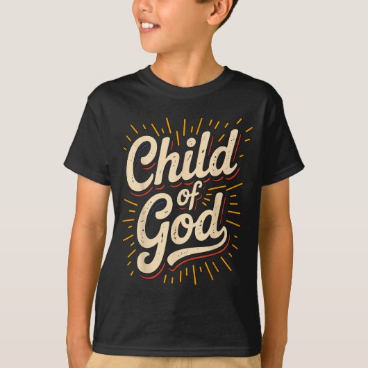 神の子 キリスト教の信仰 Tシャツ (正面)
