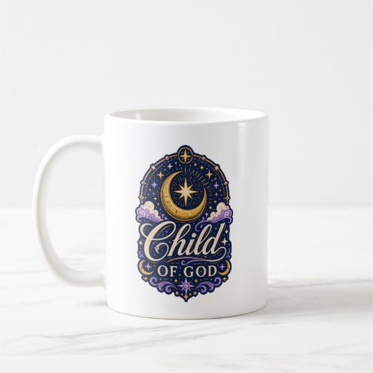 神の子 セレスティアル キリスト教 信仰の記念品 コーヒーマグカップ (左)