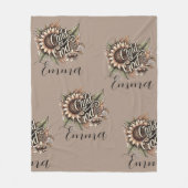 神の子 フリースブランケット (正面)