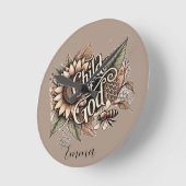 神の子 ラウンド壁時計 (傾斜)