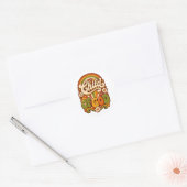 神の子 レトロ&0年代 グルービー信仰デカール ラウンドシール (封筒)