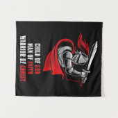 神の子 – 信仰の人 – キリストの戦士 タペストリー (正面(横))