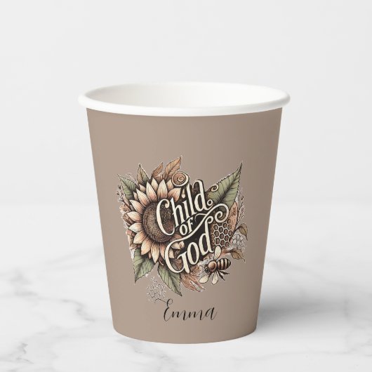 神の子 紙コップ (正面)