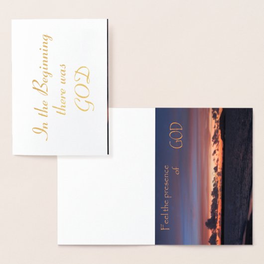 神の存在を感じて 箔カード (ディスプレー)