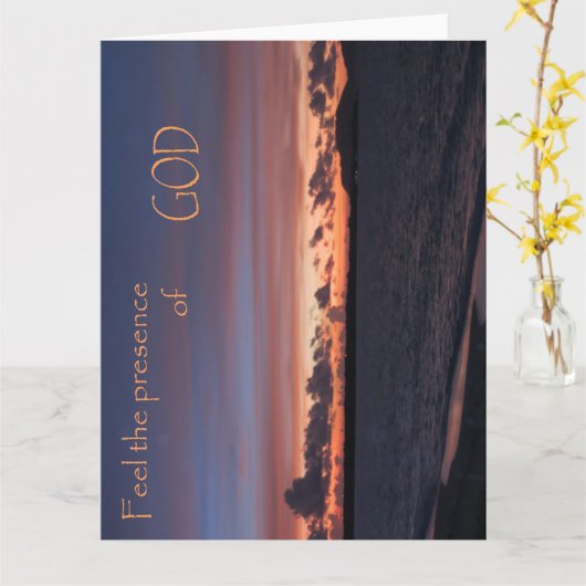 神の存在を感じろ カード (黄色い花)