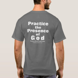 神の存在を練習して下さい Tシャツ