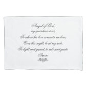 神の守り神の祈りの言葉の枕箱の天使 枕カバー (正面)