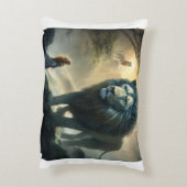 神の守護者：ライオンと守護天使の枕 アクセントクッション (裏面(縦))