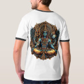 神の守護者:ヴィシュヌとガルダ» Tシャツ (裏面)