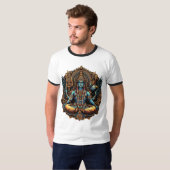 神の守護者:ヴィシュヌとガルダ» Tシャツ (正面フル)
