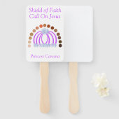 神の完全なプリンセスの女の子の影 ハンドファン (正面&裏面)