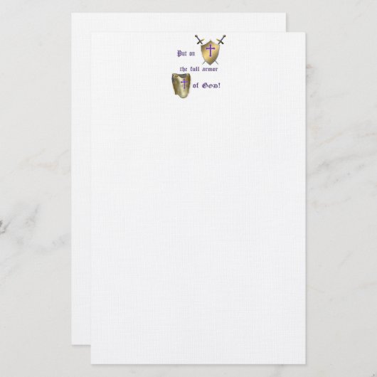神の完全な装甲 便箋 (正面/裏面)