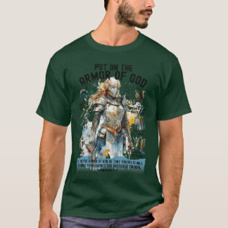 神の完全な鎧を身に着けよ エフェソ人への手紙 6章11節 クリスチャングッズ Tシャツ