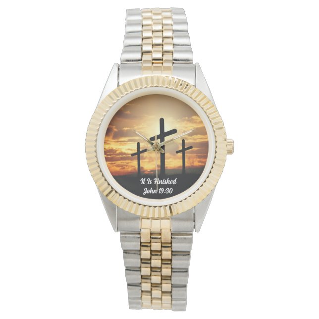 神の完成：「終わった」女性ウォッチ 腕時計 (正面)