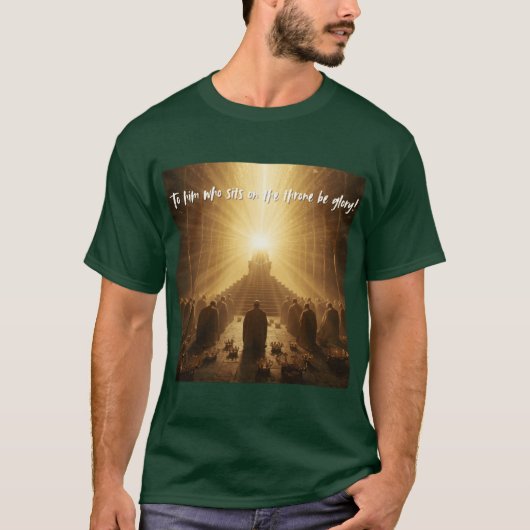 神の宝座の前の24人の長老 ヨハネの黙示録 霊感 Tシャツ (正面)