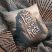 神の宣言:主は私の岩 クッション