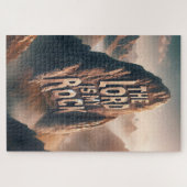 神の宣言:主は私の岩 ジグソーパズル (横)